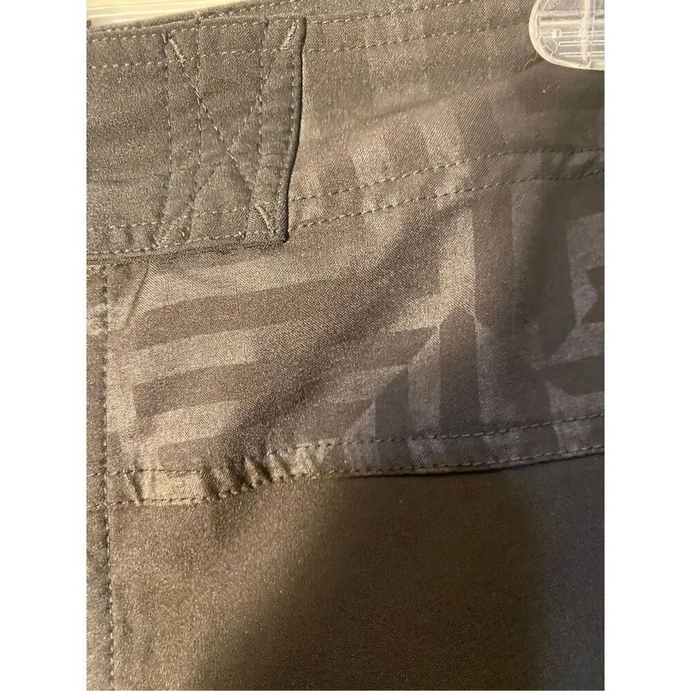 Ocean current men’s black swim trunks board shorts athletic 34